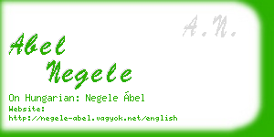 abel negele business card